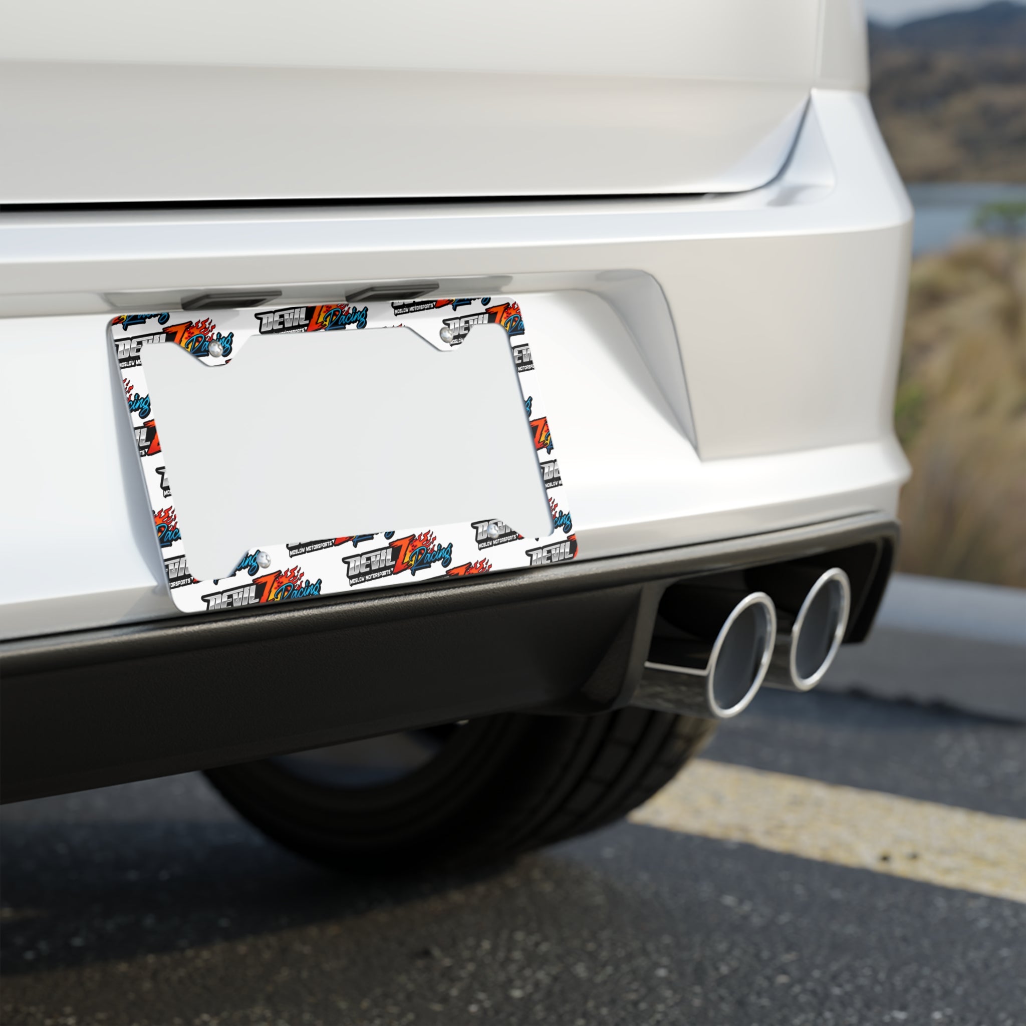 Devil Z Racing License Plate Frame – Moslow Motorsports