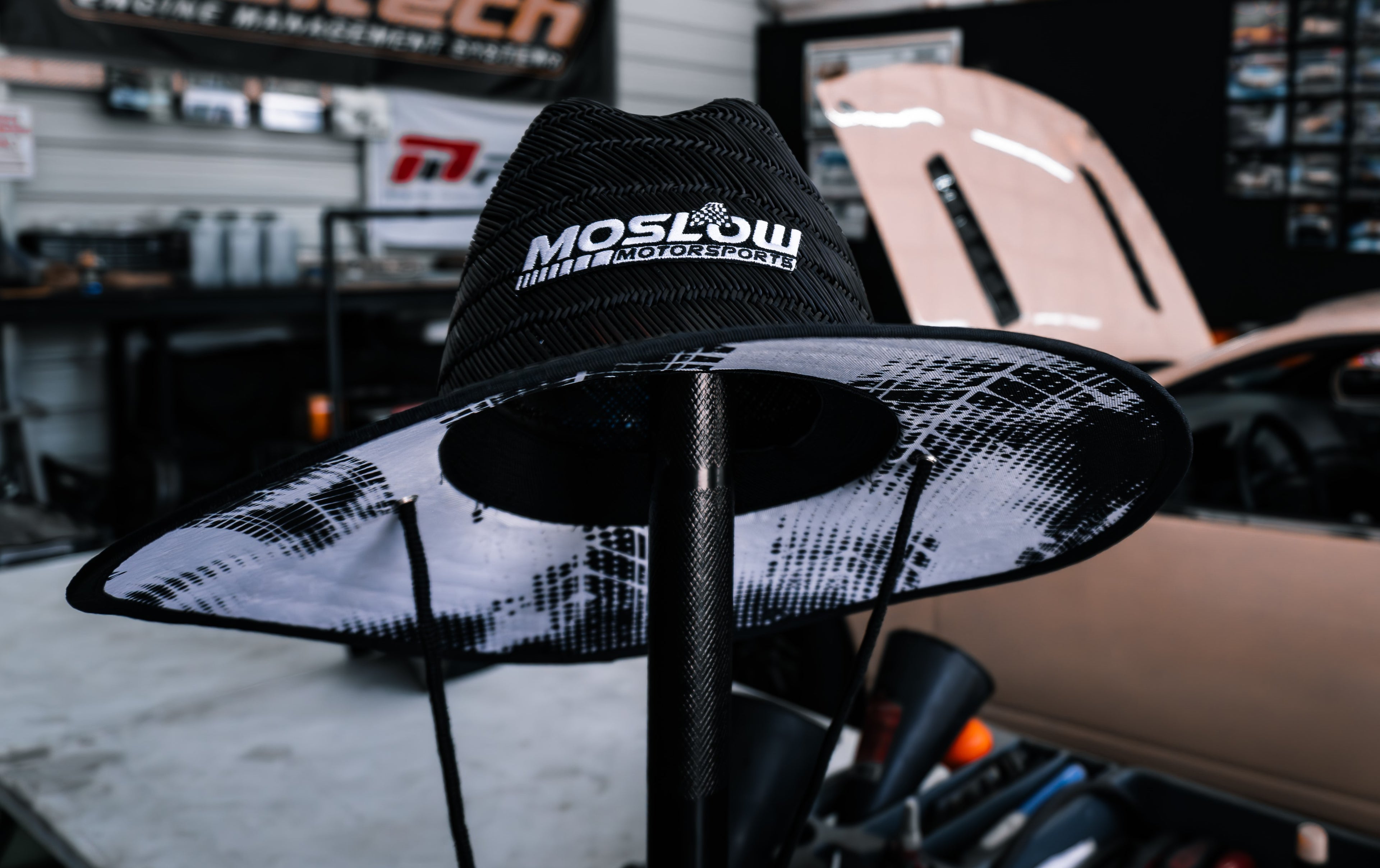 Moslow Motorsports Embroidered Straw Hat
